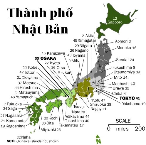 Hãy xem ngay bản đồ Nhật Bản chi tiết 2024 tại đây!